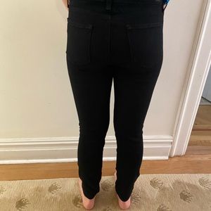 Women’s Black Paige Ankle Jeans, Size 28
